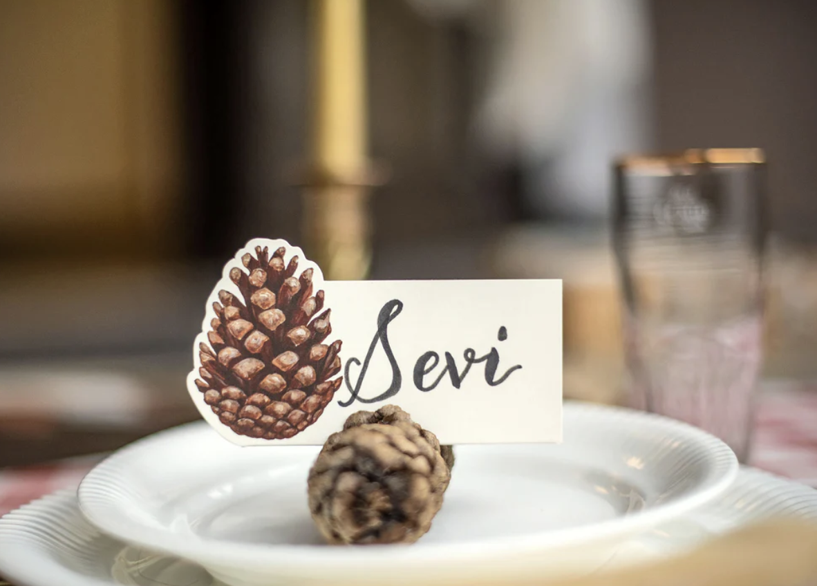Pinecone Place Card