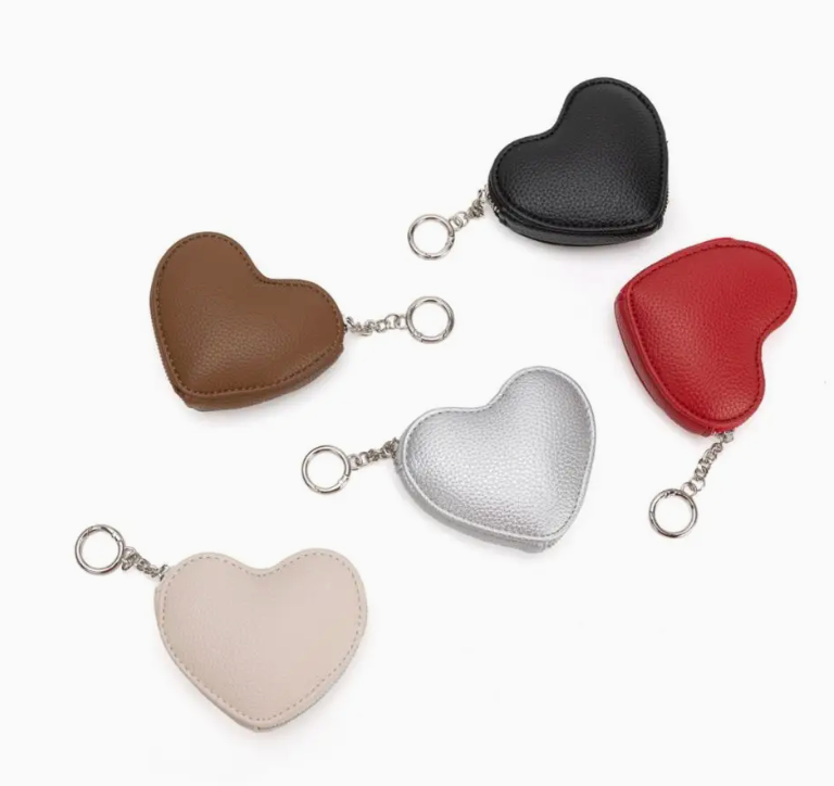 Puffy Heart Coin Purse Charm