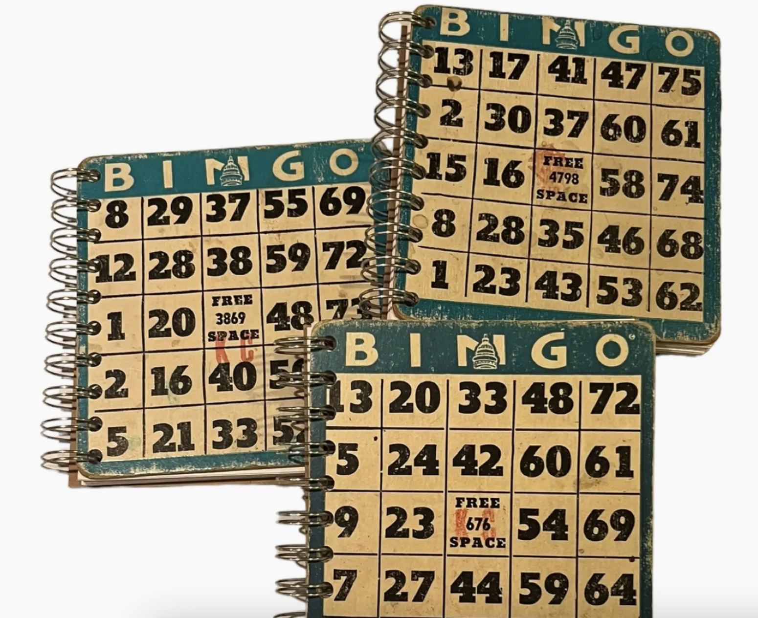 Up-cycled Bingo Card Journal
