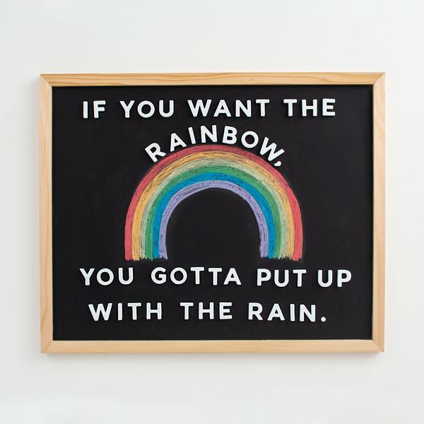 The Type Set Co.® Deluxe Magnetic Chalkboard Slate, 17"x21" - Black