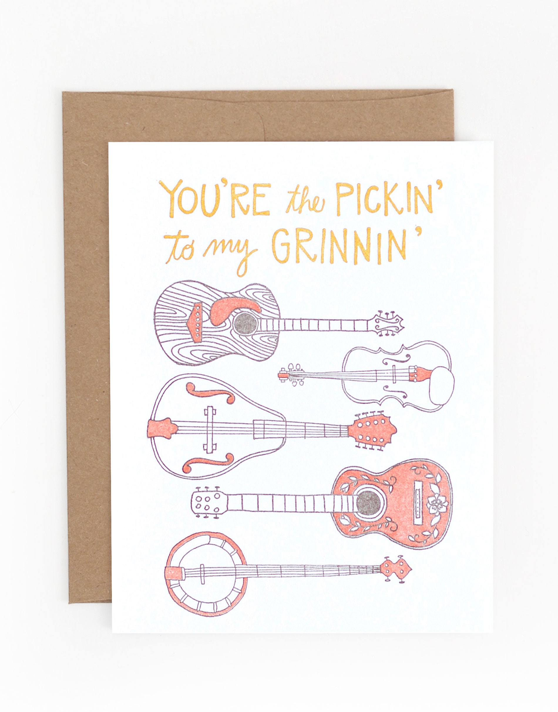 Pickin' and Grinnin' Card