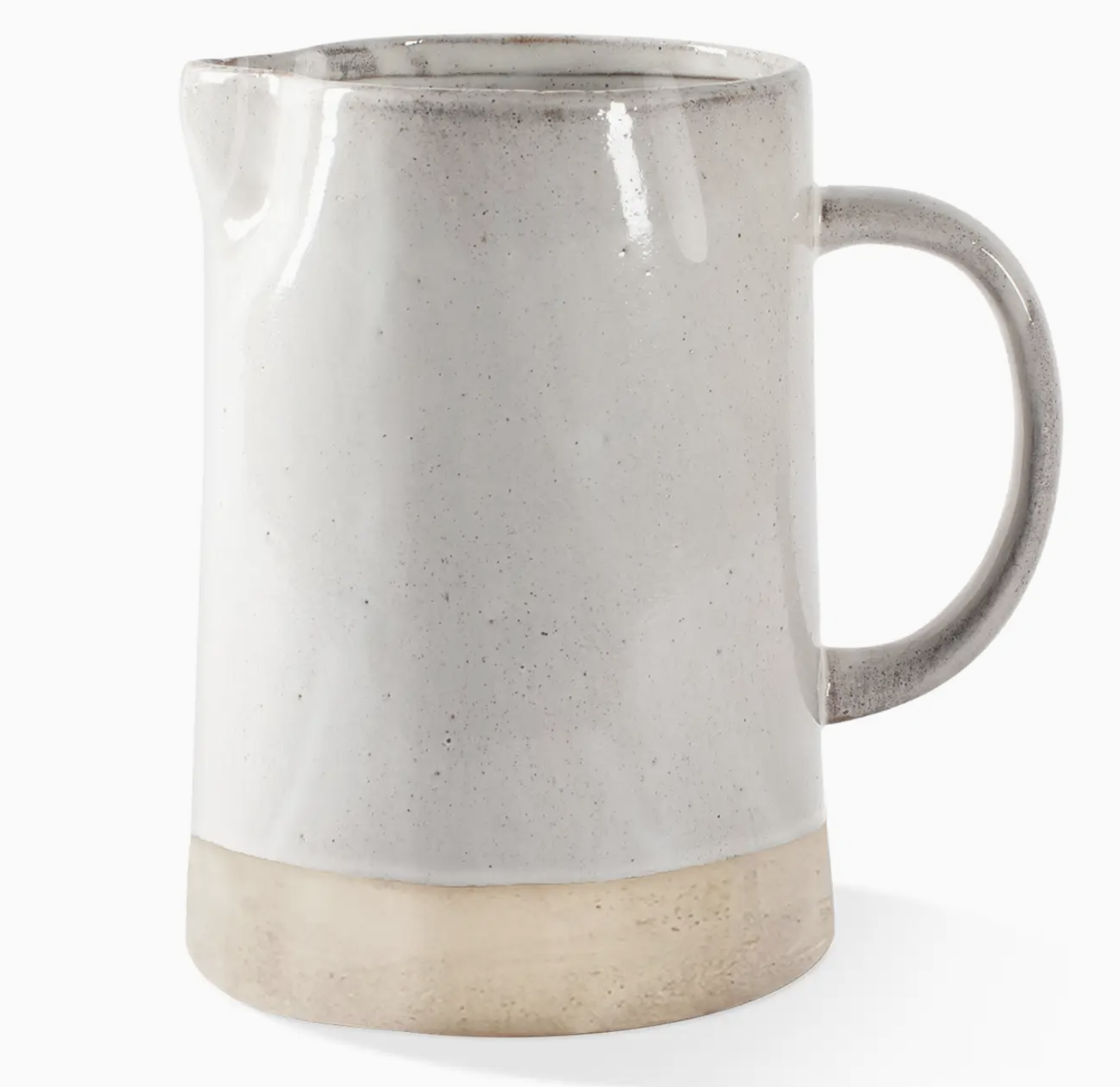 White Artisan Pitcher
