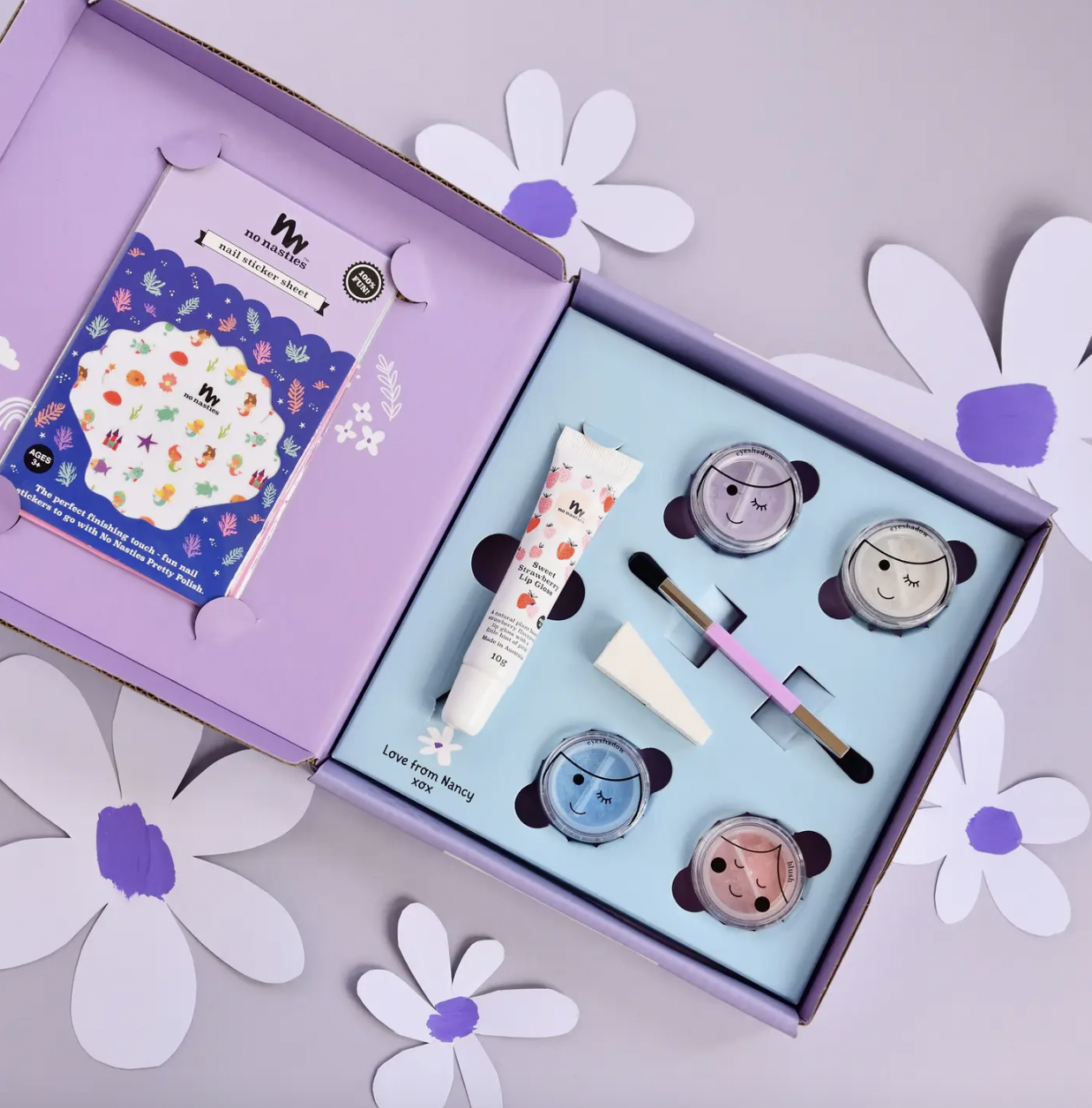 Pretty Purple Kids Makeup Box