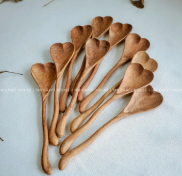 Wiggly Wooden Heart Spoon