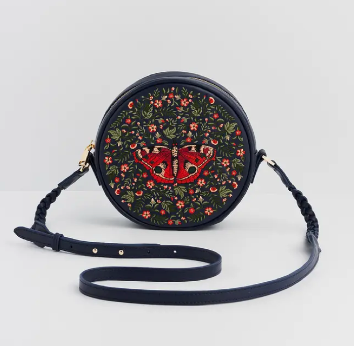 Red Admiral Navy Circle Bag