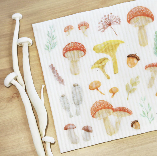 Wild Mushroom Sponge Cloth