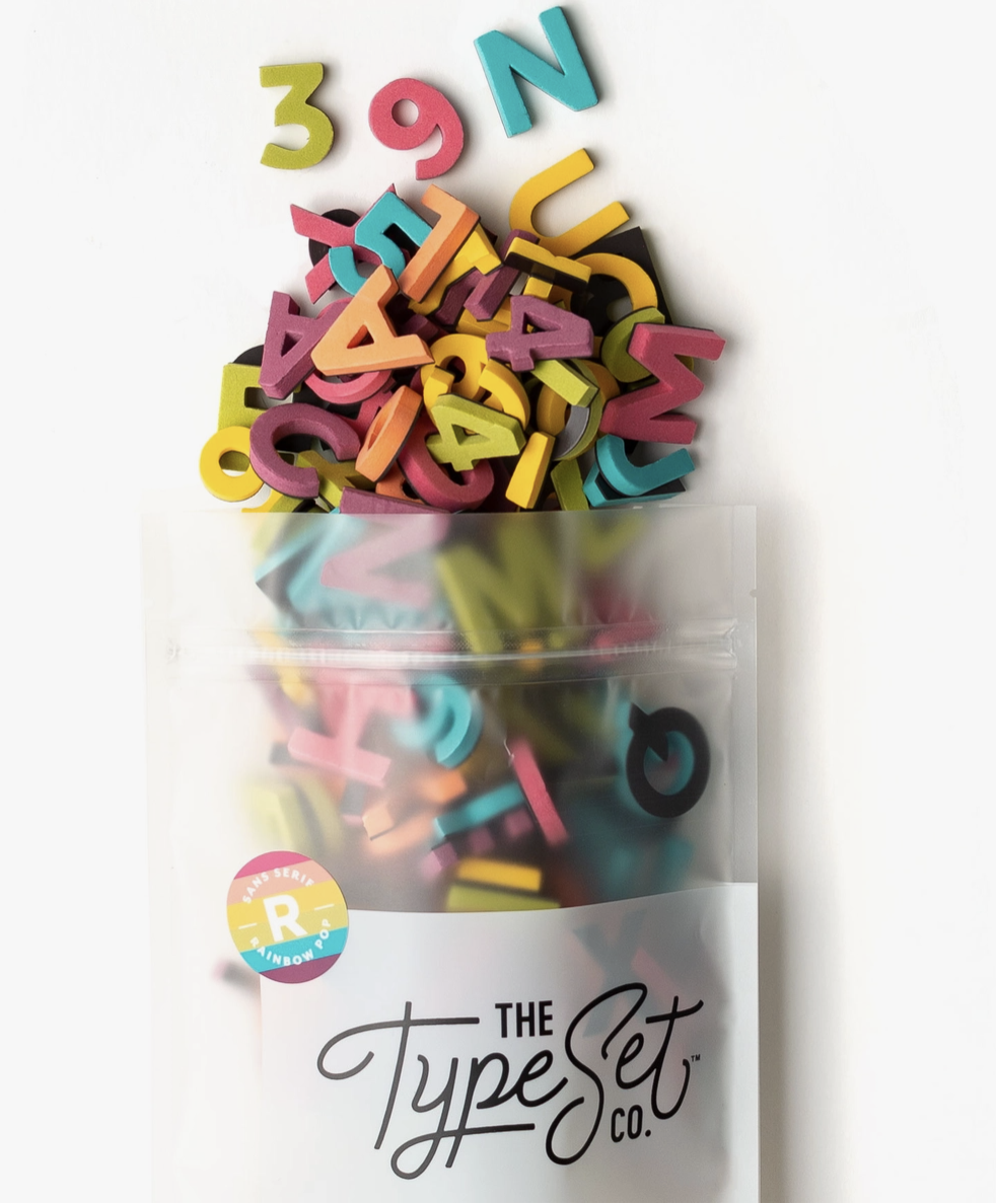 The Type Set Co. Soft Magnet - Rainbow Pop
