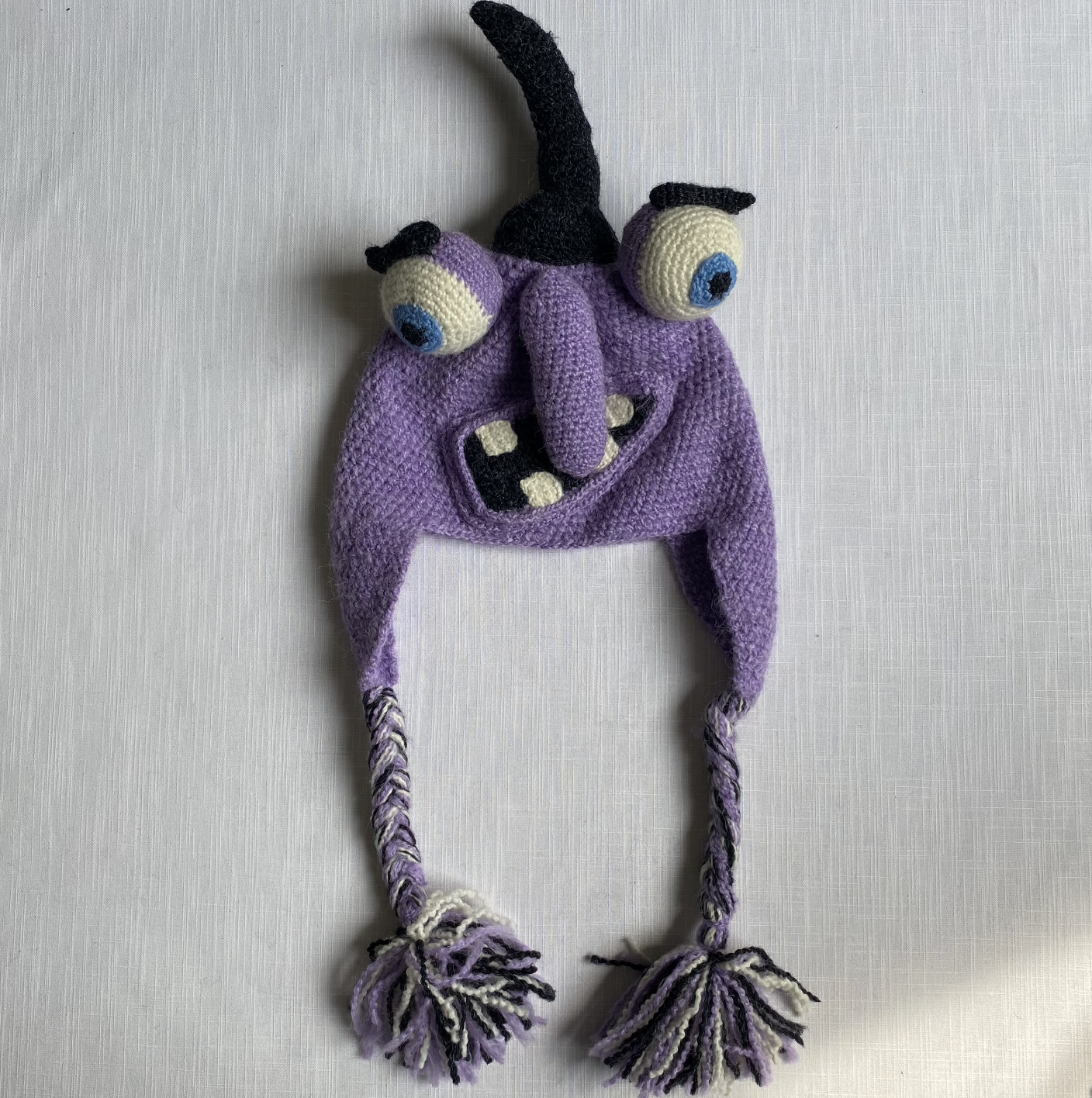 Purple Menace Handmade Crocheted Hat