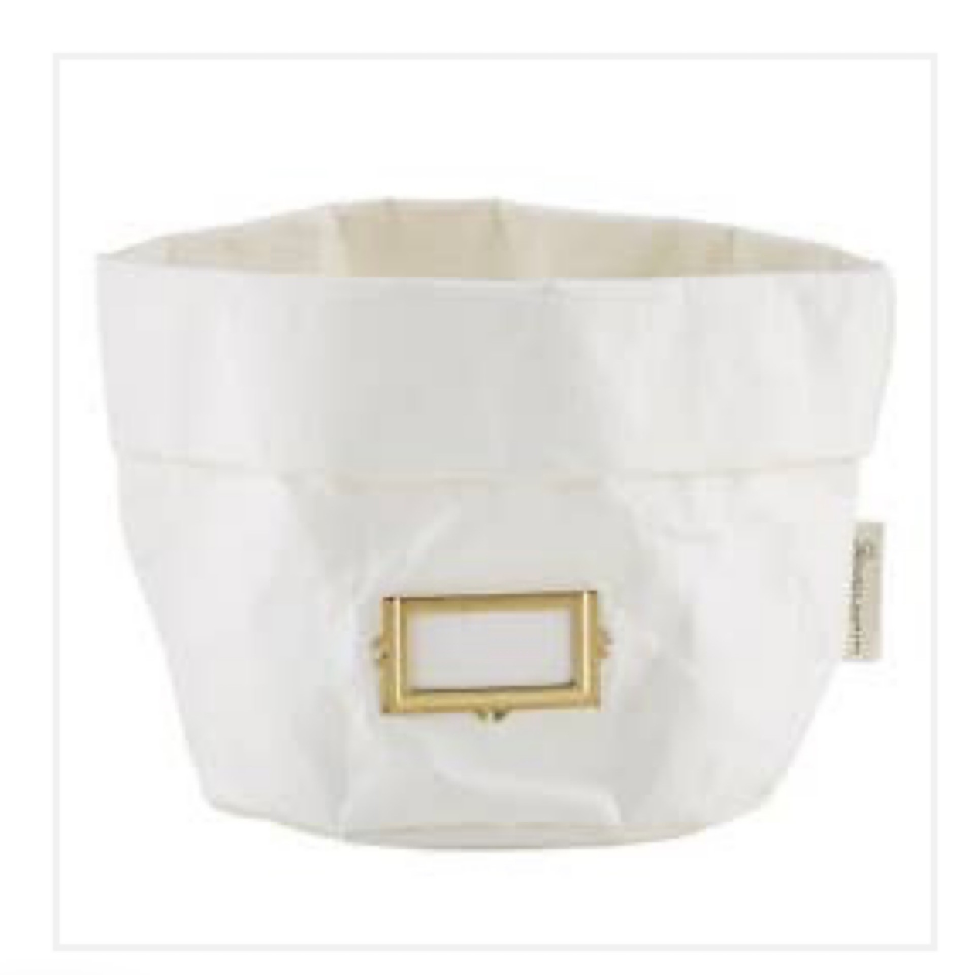 White Large Holder w/ Label